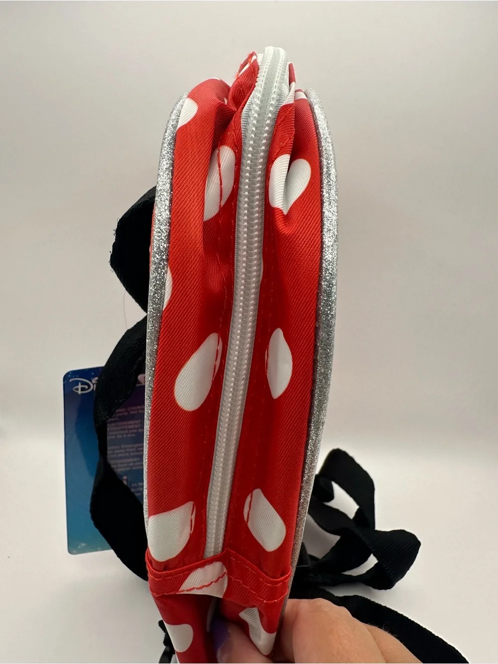 Claire's Red & White Minnie Mouse Polka Dot Kids Backpack